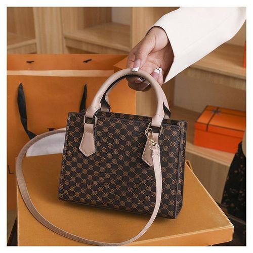 GALUIN This white printed tote bag features a compact design, perfect for work or dates. - image 5