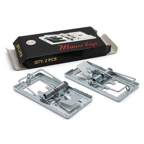 Generic 2Pcs Metal Mouse Trap – Heavy Duty Reusable Rat & Mouse Catcher