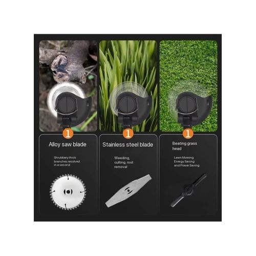 product_image_name-White Label-24VH 6000mAh Battery Wheel Design Lawn Mower Weed Wacker Electric Weed Cutter Portable Weeding Machine - Red / UK Plug-3