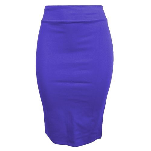 product_image_name-White Label-Pencil Skirt - Royal Blue-1