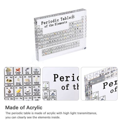 Shop 915 Generation Periodic Table with Real Inside Real Periodic Table Tabla  Periodica Con Elementos Reales Online