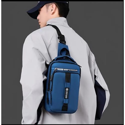 product_image_name-Generic-1pcs Men’s Crossbody Chest Bag – Waterproof Sling Backpack - Gym/Lectures/Casual Boy's Outdoor Phone Bags(Stylish & Compact For Students/Professionals)-2