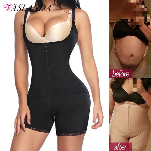 Shop Generic Shapewear Bodysuit for Women Tummy Control Bodysuit Slimming  Underwear Waist Trainer Full Body Shaper Fat Burning Modeling Strap Online