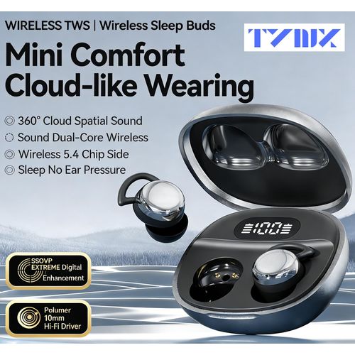 product_image_name-TYNIX-X62 Wireless In-ear Bluetooth Earphones with Long Battery Life for Mini Sleep and Sports-1
