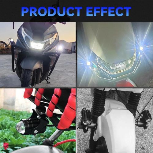 product_image_name-Generic-2pcs motorcycle headlight + switch, electric vehicle headlight, 8-80V dual color spotlight-6