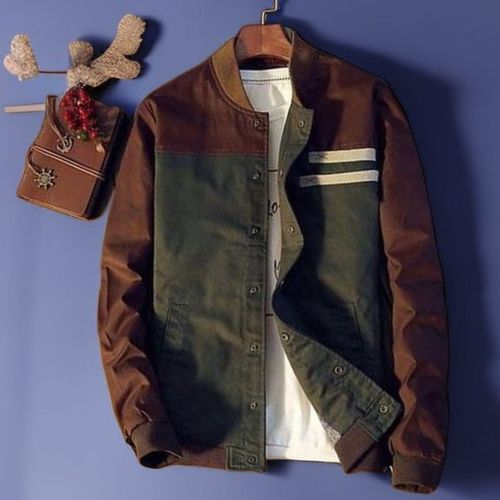 Shop Fashion Men's Jackets Coats Denim Lightweight Slim Casual Bomber ...