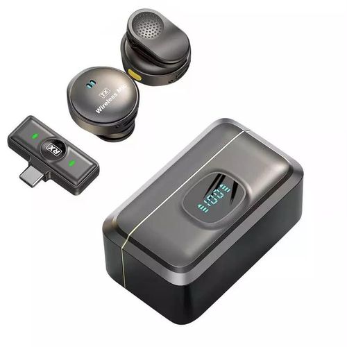 Generic Dual Wireless Lavalier Microphone System with LED Charging Case - Clip-On Lapel Mic Set for Video Recording & Live Streaming SX21 - image 2