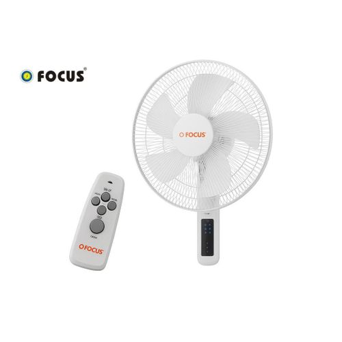 product_image_name-FOCUS-Wall Fan With Remote Control, 16 Inch - White-1