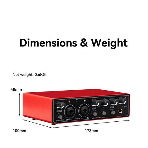 YUUIKLLE USB Audio Interface for Guitarists, Vocalists, Podcasters or playback studio quality sound - image 7