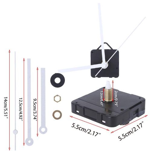 Shop Generic DIY Wall Clock Movement Mechanism with Hands Long Shaft ...