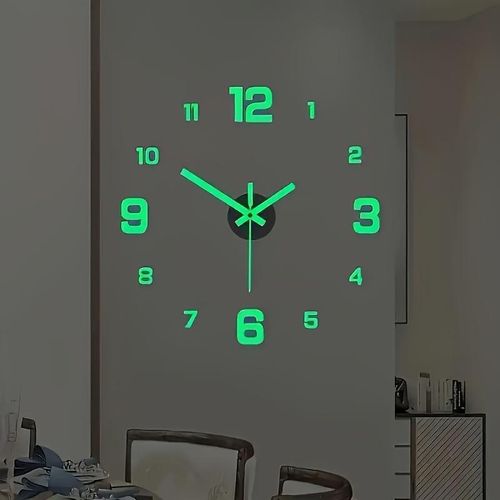 product_image_name-Generic-DIY Wall Clock With Number Stickers - Gold- 40cm-6