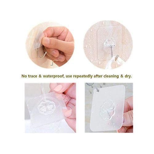 Generic 30 Pcs Adhesive Hooks, Strong Hooks, Coat Hangers, Household Hooks - image 2