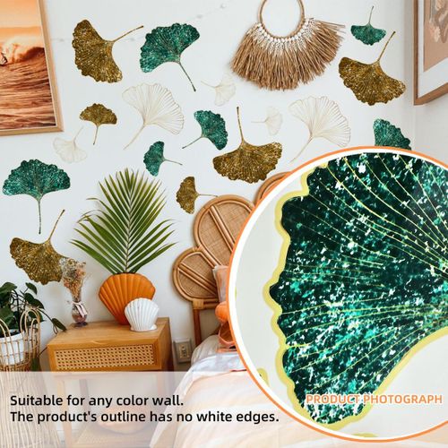 product_image_name-Generic-Ginkgo Leaf Wall Stickers - Refresh Your Space!-4