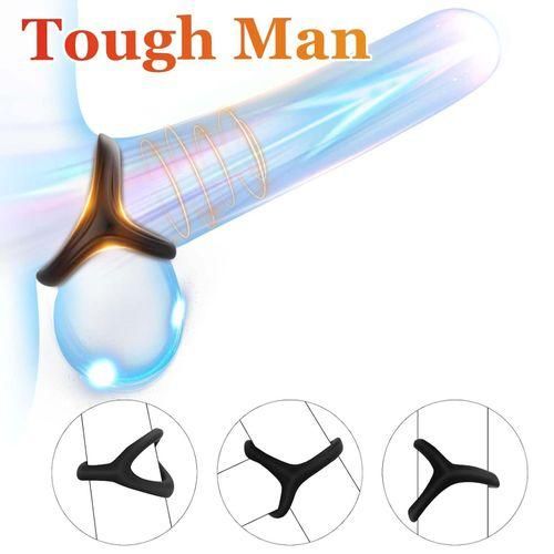 product_image_name-Khufuzi-7pcs Pack Elastic Penis Ring Testicle Restraint Sexual Pleasure Erection Enhanced Silicone Adult Penis Rings Prolonged Intercourse Long Lasting Stronger Ultra Soft Stretch Sex Toy for Men Couples-3