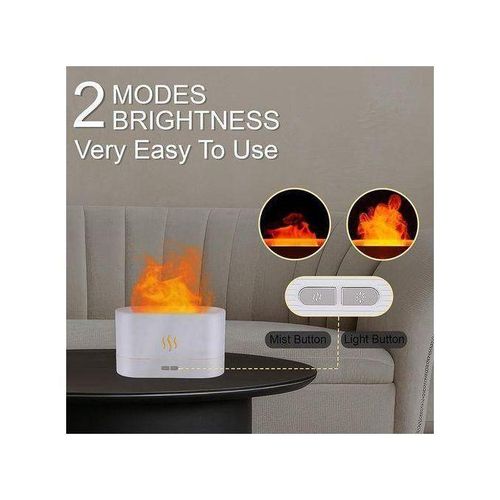 MAISON SOPHIE Flame Aromatherapy Humidifier, USB Ultrasonic Diffuser /w Realistic Flame Light - image 6
