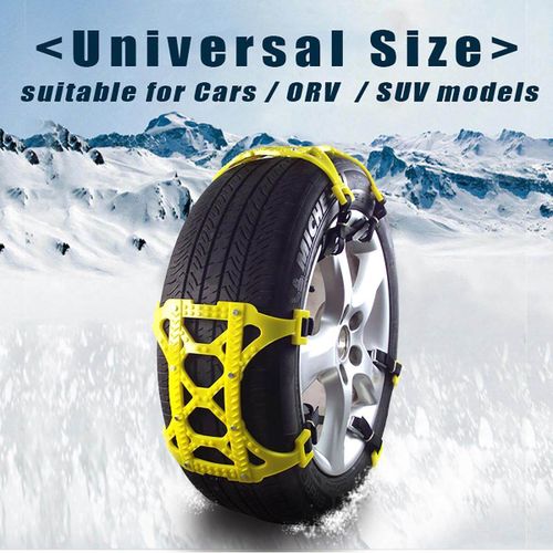 6 pcs Universal Car Snow Anti Slip Tire Chains Emergency for Cars SUV