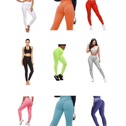 Shop Generic Sport Leggings Women Gym High Waist Push Up Yoga Pants Ja  Quard Fitness Legging Running Pants Woman Tight Sport Pants Female /  Sleeveless Lapel Spring Summer-pink-XL Online