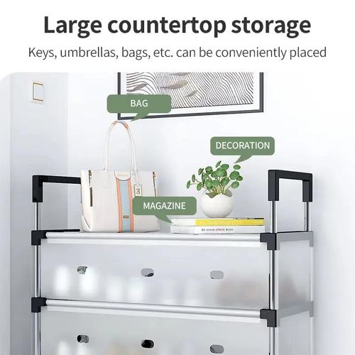 product_image_name-LM-Removable Folding 4 Grid Dust Storage Rack - White-4