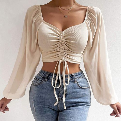 Shop Generic Women's Sexy V_neck Off_Shoulder Blouses Summer