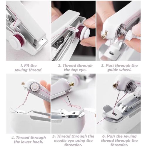 Generic Handheld Sewing Machine Mini Quick Home Clothing Repair Tools - image 6