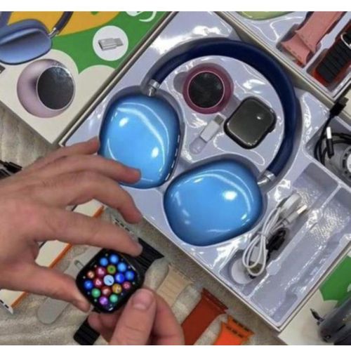 Generic D-P9 Smart watch with 7 Straps, BT Speaker, P9 Headphone - image 4