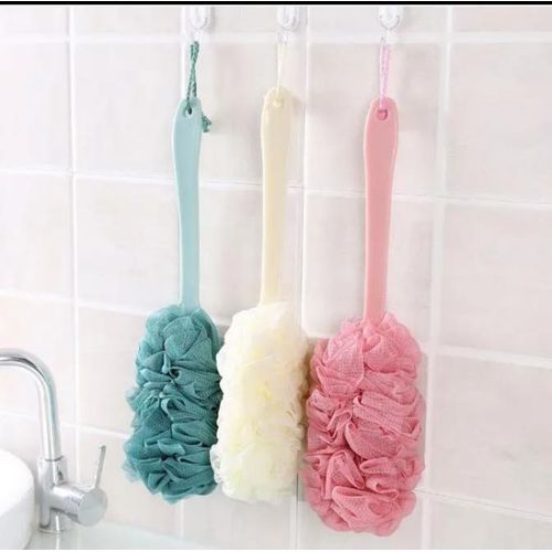 AD 2 in 1 Back Scrubbing Bathing Sponge Loofah - Multicolours - image 3