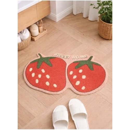 Generic 19.7x31.5" Fruit Pattern Indoor Door Mat, Non-Slip Polyester Doormat for Kitchen & Entryway - Strawberry - image 2