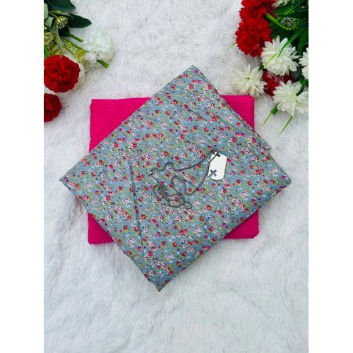 product_image_name-Generic-1* Plain and pattern fabrics set-Grey, multicolour.-1