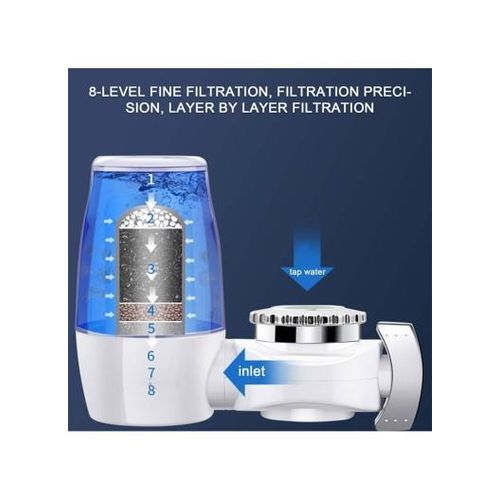 Generic 7 Filtration System Washable Kitchen Faucet Water Purifier (L5.5 x H4.3)inch - image 4
