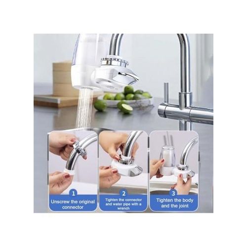 Generic 7 Filtration System Washable Kitchen Faucet Water Purifier (L5.5 x H4.3)inch - image 7