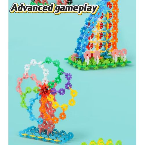 product_image_name-Generic-Napin Snowflake block 500 pieces large capacity 4.3cm, baby and children's intellectual toy block-6