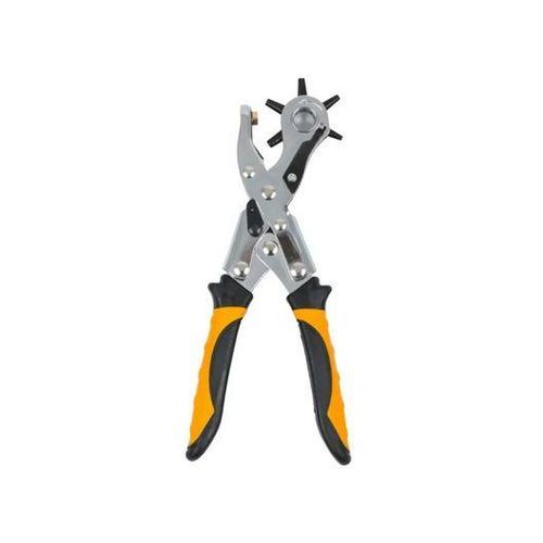 White Label 23cm / 9.1inch Rotary Punch Pliers with Soft-Grip Handles for Leather & General Hole Punching