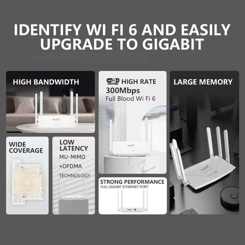 Generic Universal 4G/5G LTE Wireless WiFi 6 SIM Router with 5000mAh Battery - White - image 3