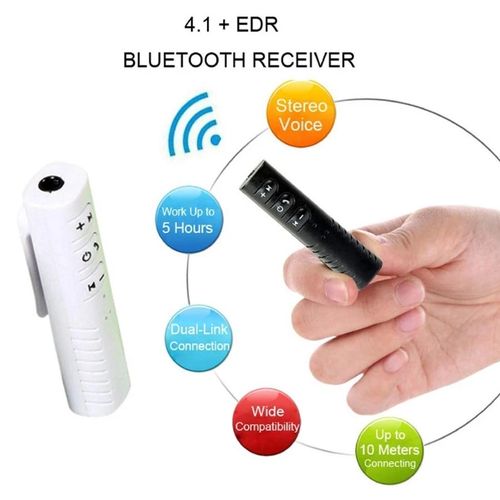 product_image_name-Generic-BT 450 Wireless Bluetooth Receiver For Car Speakers Home Theaters - Black-1