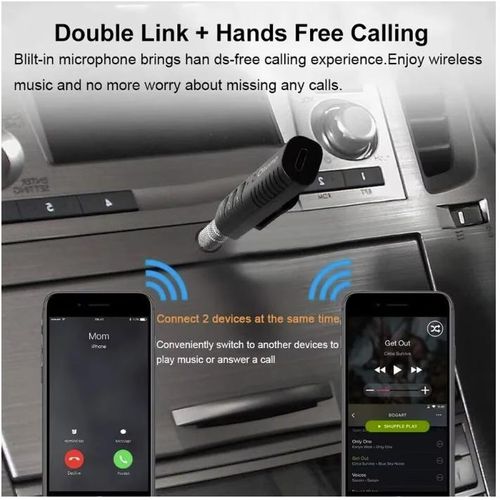 product_image_name-Generic-BT 450 Wireless Bluetooth Receiver For Car Speakers Home Theaters - Black-5