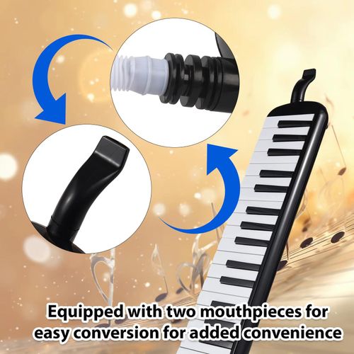 Generic 32-Key Black Melodica Set- Includes Full Accessories and Carrying Case - image 8
