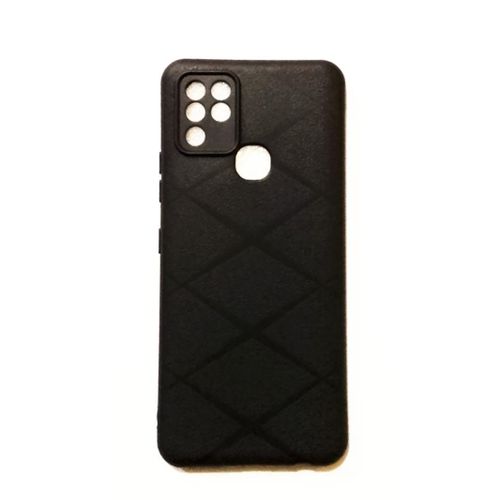 Infinix Hot 10 leather Back Cover Case - Color Black - image 2