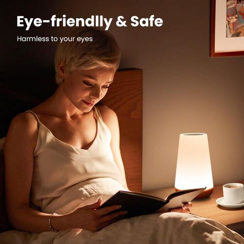 product_image_name-TodyJeyHo-Portable Touch Lamp, Night Light, Portable Table Sensor Control Bedside Lamps with Quick USB Charging Port, 5 Level Dimmable Warm White Light & 13 Color Changing for Bedroom/Office/Hallways-8