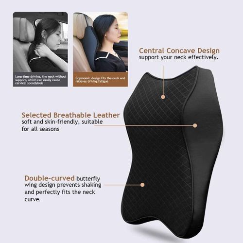 product_image_name-TodyJeyHo-Car Headrest Pillow,Car Seat Neck Pillows,Car Neck Support,Memory Foam, Soft, Breathable, For Neck Pain Relieve & Cervical Support-7