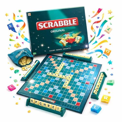 product_image_name-Generic-Mattel Games Scrabble Board Game – Green Educational Word Game for Kids & Adults-1