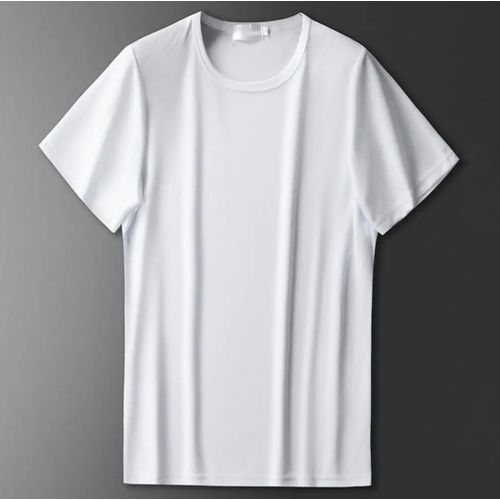 product_image_name-Fashion-Ice Silk Mesh T-Shirt Men's Loose-Fit Short Sleeves Top-1