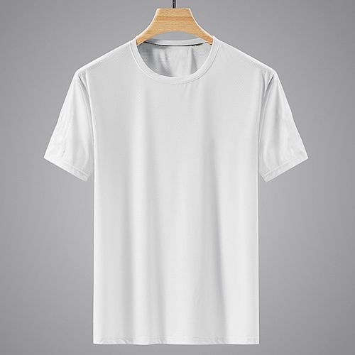 product_image_name-Fashion-Ice Silk Mesh T-Shirt Men's Loose-Fit Short Sleeves Top-4