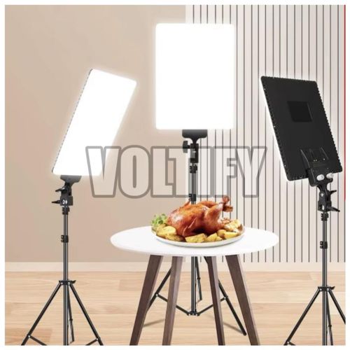Generic Voltify LED Panel Studio Light with Tripod Stand – Professional Bi-Color Photography & Video Lighting - image 2