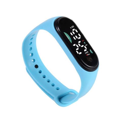 product_image_name-Fashion-Student watch with LED luminous waterproof electronic watch-blue-1