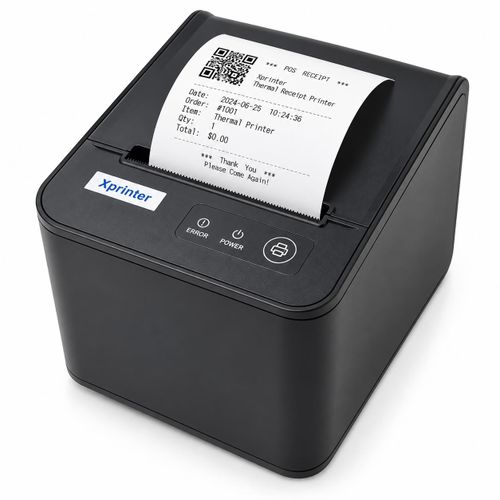 Generic Mini X 80mm Thermal Receipt Printer – 250mm/s High-Speed POS Printer, Auto Cutter, USB & LAN Ethernet – Black
