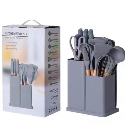 Generic 19 Pieces Silicon Kitchen Set with Knifes