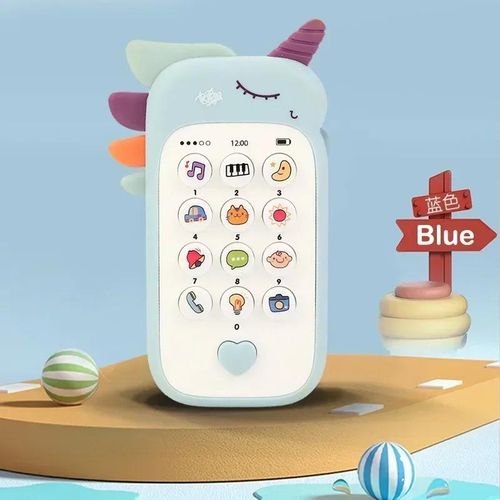product_image_name-Generic-Baby Phone Toys Cute Telephone Teether Musical Voice Toy Early Educational Learning Machine Electronic Children Cellphone Gifts-1