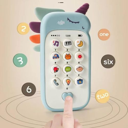 product_image_name-Generic-Baby Phone Toys Cute Telephone Teether Musical Voice Toy Early Educational Learning Machine Electronic Children Cellphone Gifts-3