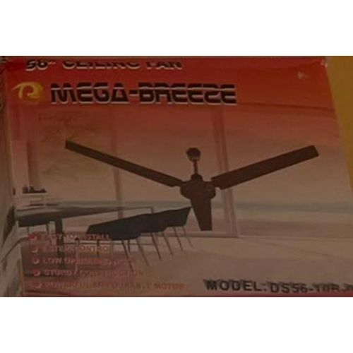 Mega MEGA-BREEZE 56" High Performance Ceiling Fan – Black - image 4
