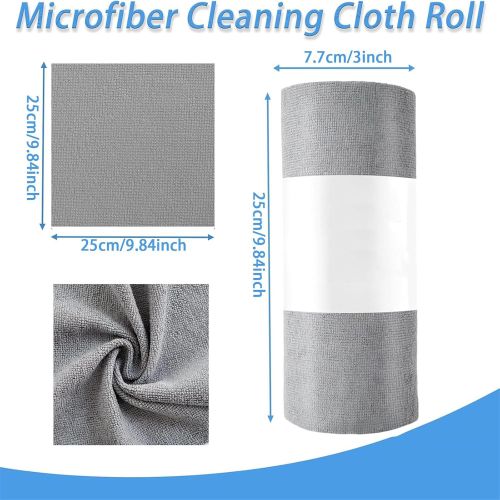 Generic Microfiber Cleaning Cloth Roll, Reusable Tear Away Towels Absorbent Rags - image 2